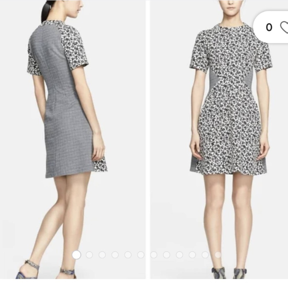 NWT Thakoon Addition Gray Floral Dress Size 8
